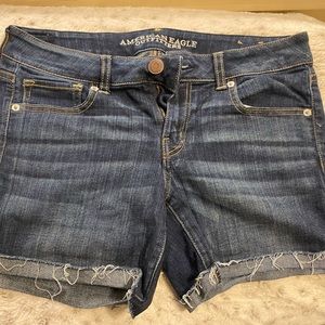 American Eagle Dark Wash Super Stretch Shorts